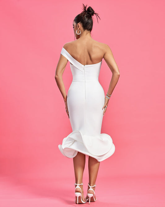 Women Sexy Bandage Dress White